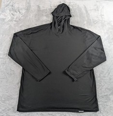 Seatec Outfitters Hoodie Men XL Black Performance Fishing Pullover USA Made READ