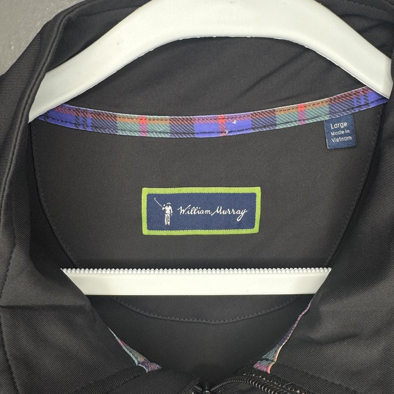 WILLIAM MURRAY MEN'S CHIP SHOT PULLOVER IN BLACK - SIZE L gallery