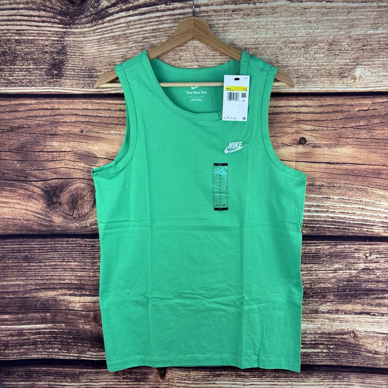 Nike Sportswear Club Mens Tank Top Spring Green BQ1260-363 Size Small S NWT gallery