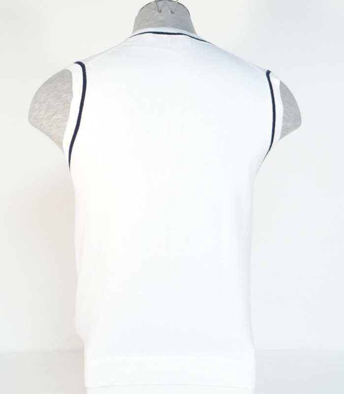 Izod PerformX Golf Bright White Knit Sweater Vest Men's NWT gallery
