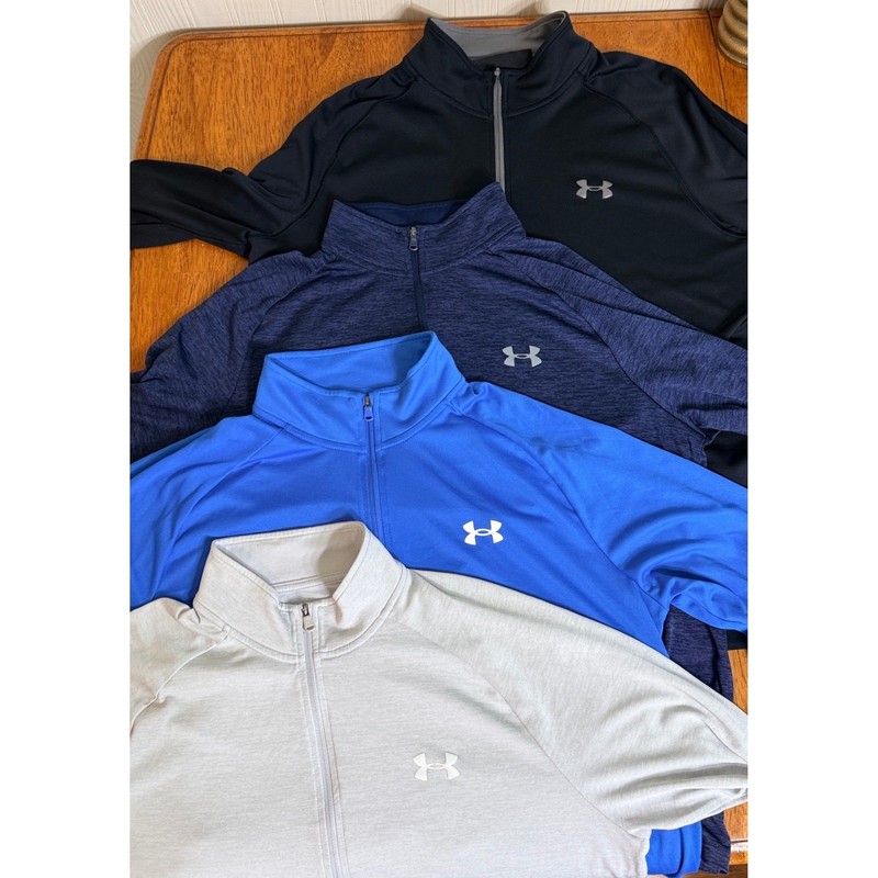 LOT OF 4 Under Armour Tech Velocity 2.0 1/4 Zip Pullover Mens Large Multi Color gallery
