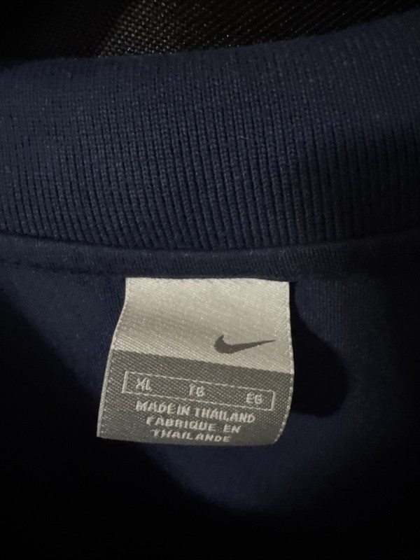 Nike USA Track and Field XL Top Button Blue Collar Short Sleeve gallery
