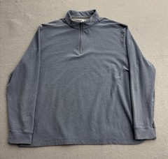Johnnie O Pullover Men’s XL Gray Quarter Zip Shirt Sweater Performance Stretch