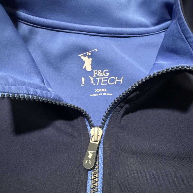 Fairway & Greene Pullover Coughlin F&G Tech 1/4 Zip Mens 3XL Blue Golf Wicking gallery