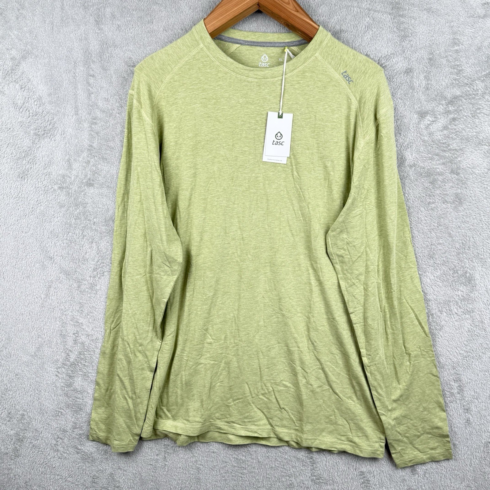 Tasc Performance Carrollton Shirt Mens XL Green L/S Cotton Bamboo Stretch NWT gallery