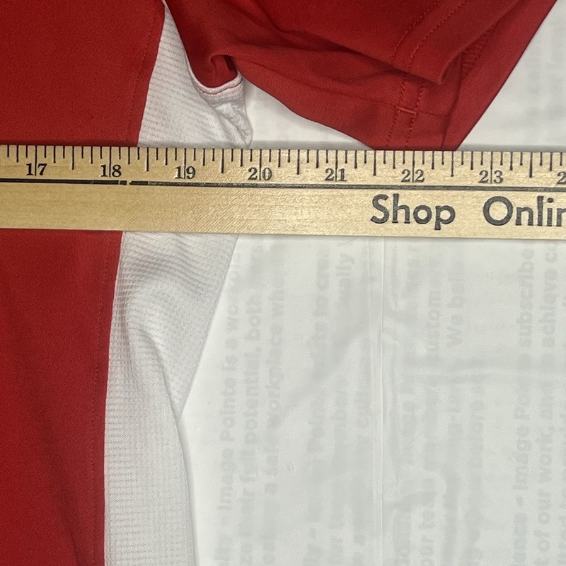 Under Armour Tee Heat Gear Short Sleeve Shirt Red Size Large Diagonal Stripe gallery