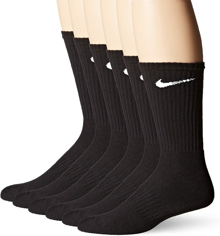 Nike Performance Crew Socks 6 Pairs In White Or Black gallery