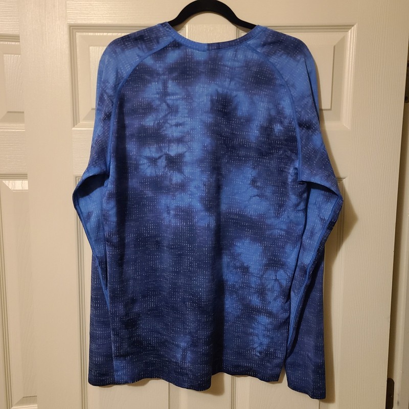 Lululemon Long Sleeve Shirt Mens Size L Blue Tie Dye Metal Vent 2.0 gallery