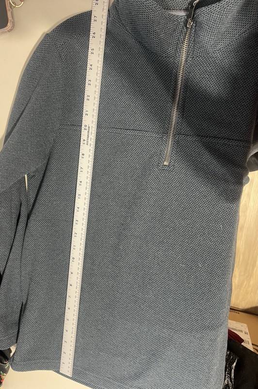 Redmond Clothing Outfitters Men's Medium 1/4 Zip Sweatshirt Grey Mock Neck gallery