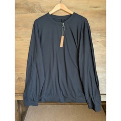 NWT SKIMS Outdoor Jersey Mens Large Onyx Black Classic Fit Long Sleeve Crew Neck