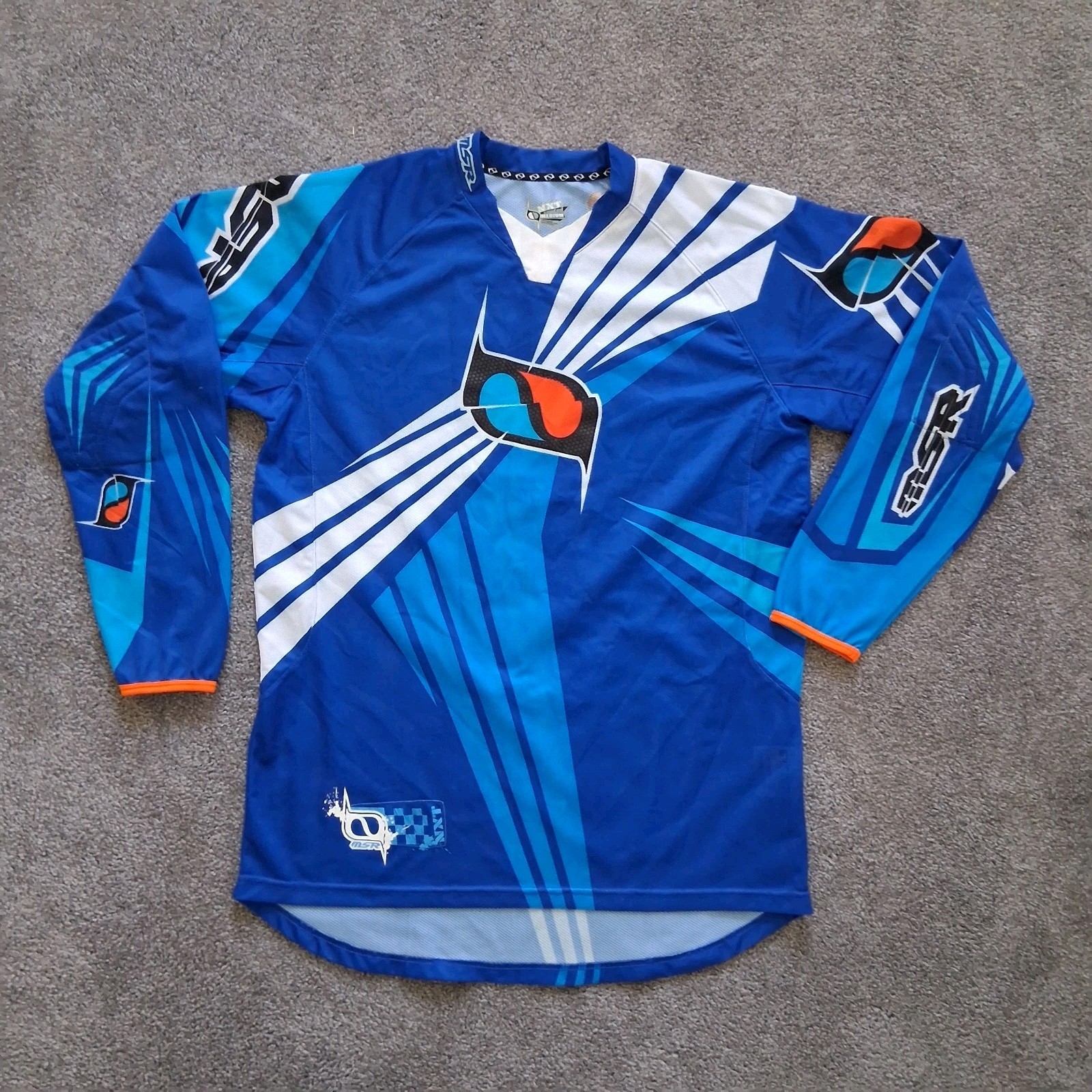Vintage MSR NXT Vented Motocross Jersey Padded Elbows Mens Size Med gallery
