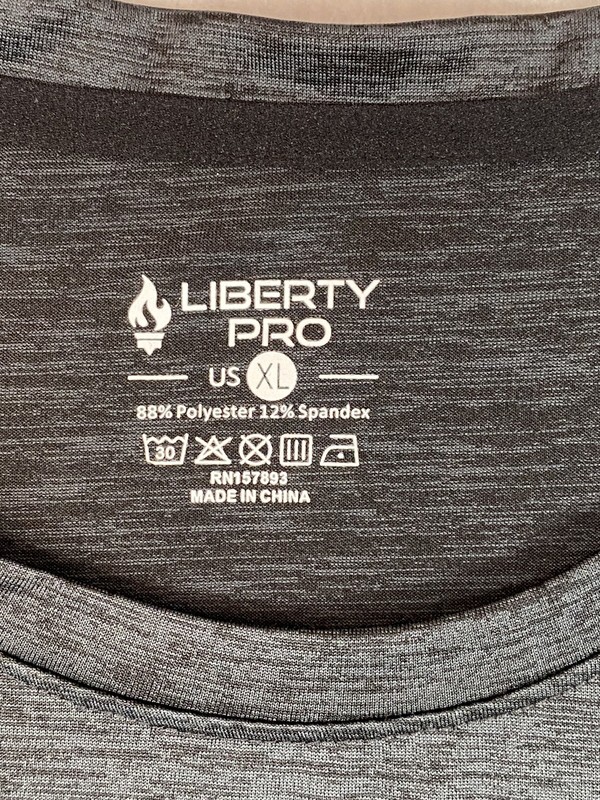 Liberty Pro Men's Heather Gray Short Sleeve T-Shirt Size XL gallery