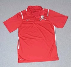 Nike Dri Fit Polo Mens Size Small Red Locust Grove Pirate Football Sports…