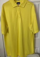 Nike Mens Sz XXL Golf Dri-Fit Golfing Polo Shirt Yellow