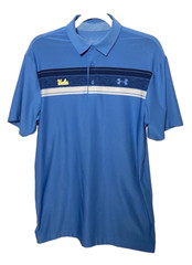 Under Armour Men’s Size Small UCLA Striped Polo Shirt Short Sleeve Embroidered