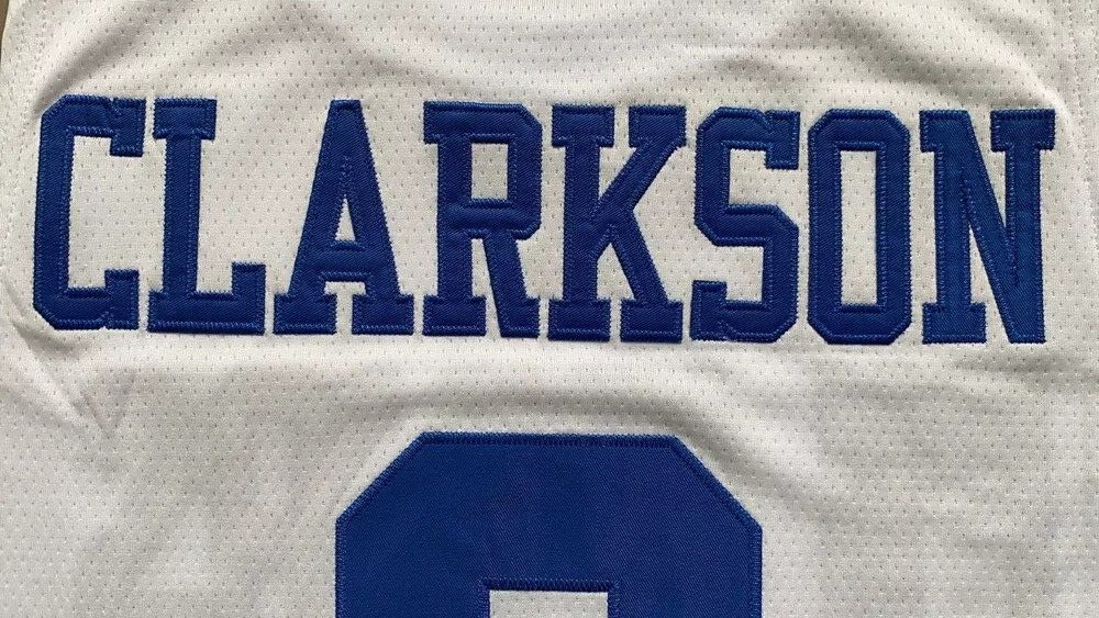 Retro Clarkson #6 Pilipinas Basketball Jersey Training Shirts White Blue Custom gallery