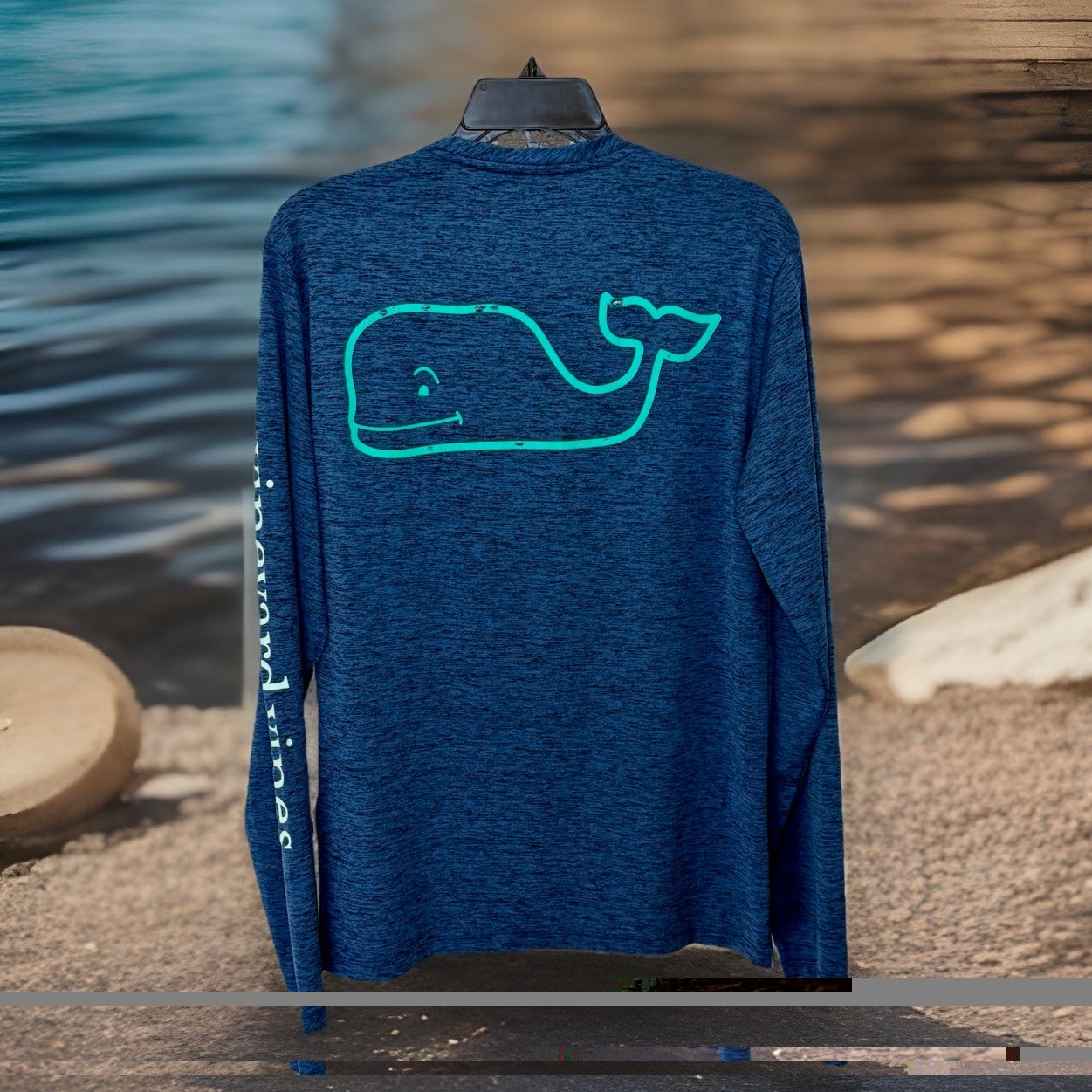 Vineyard Vines Performance Blue Athletic Long Sleeve Shirt - Men's XS gallery