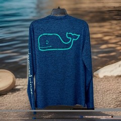 Vineyard Vines Performance Blue Athletic Long Sleeve Shirt – Men’s XS