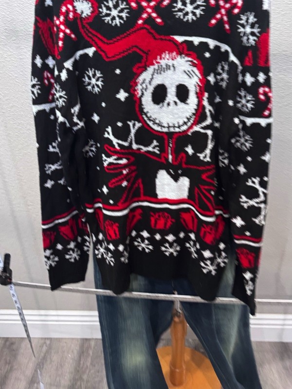 Disney Nightmare Before Christmas Ugly Christmas SWEATER Large L gallery