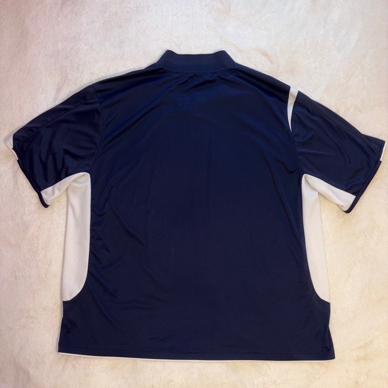 UMBRO Soccer Jersey Y2K Mens 3XL Blue Short Sleeve V-Neck Athletic Sportswear gallery