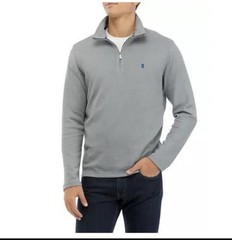 IZOD Performance Stretch Charcoal Gray 1/4 Zip Pullover Men’s XL Golf