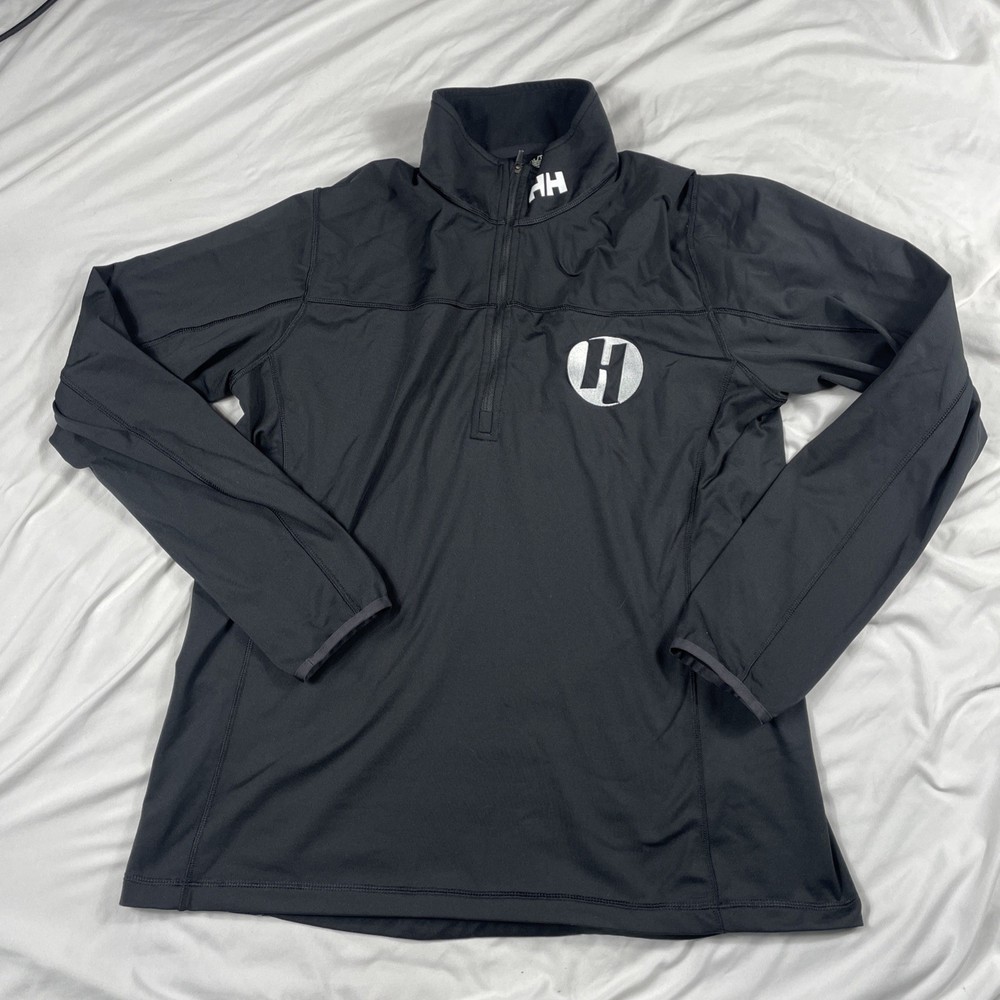 Helly Hansen Pullover Adult Size XL Black 1/4 Zip Base Layer Ski Heavenly Mens