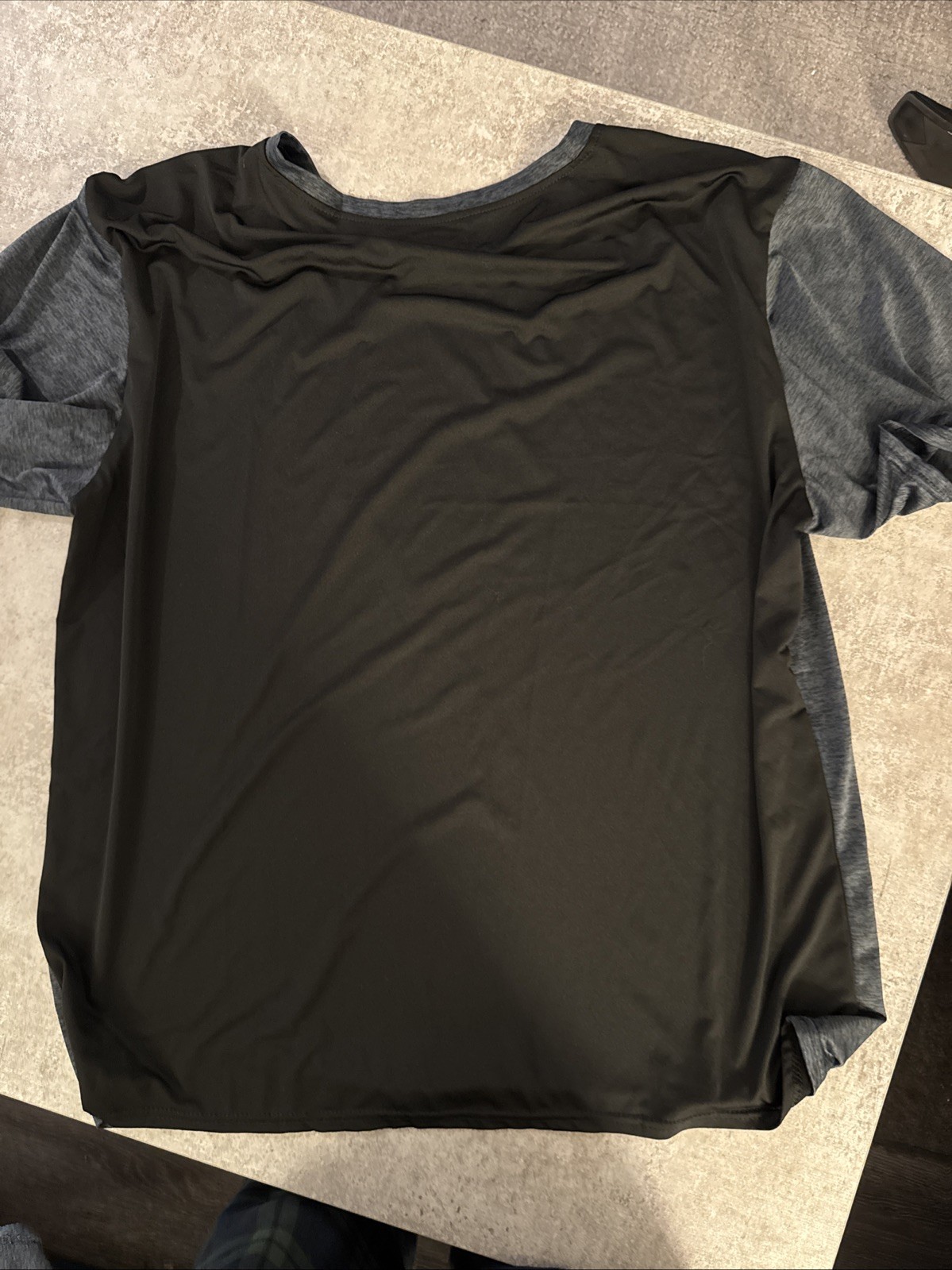 Real essentials Athletic Shirt Two Toned Gray And Black Size 2XL gallery