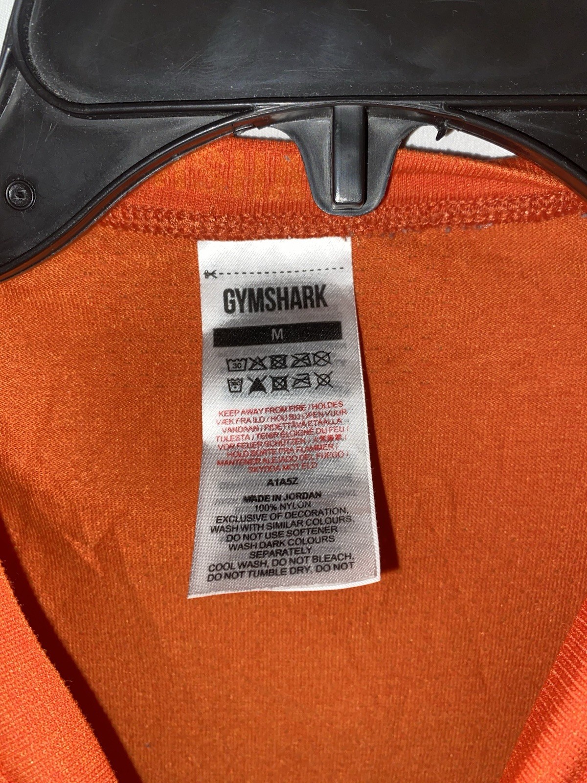 Gymshark Vital Seamless Mens Short Sleeve Athletic Shirt Medium A1A5Z Orange gallery