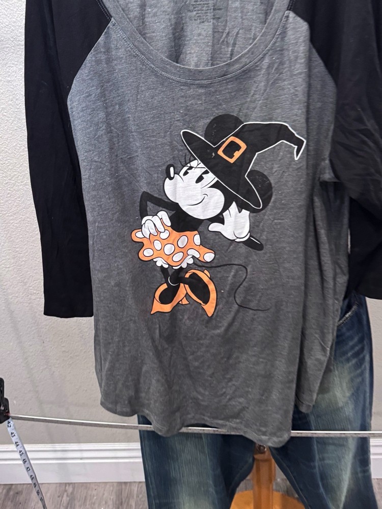 WOMENS Disney Mickey Mouse Halloween Witch 3XL XXXL Shirt