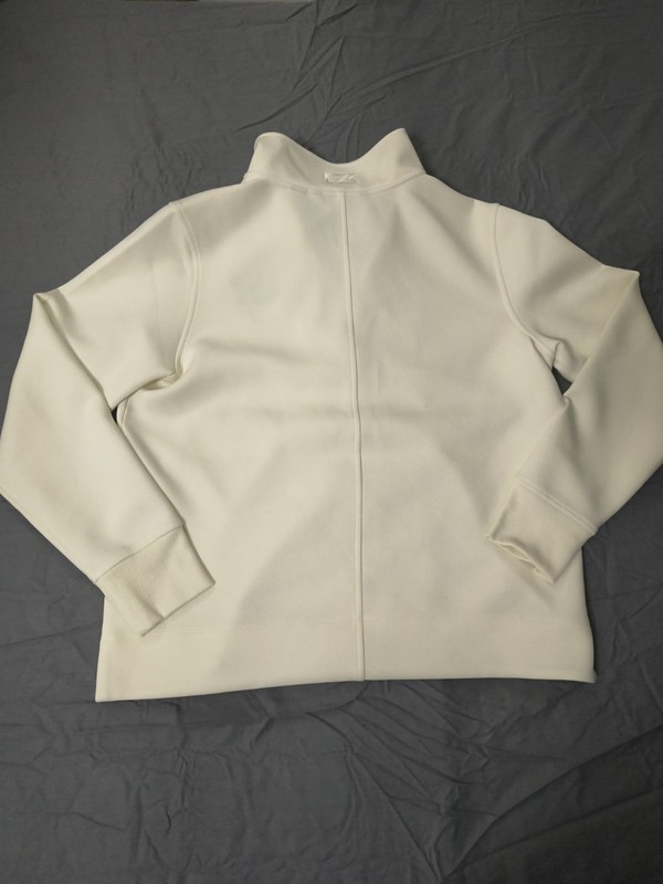 NWT Cutter & Buck Tulane Green Wave Stretch L White 1/4 Zip Pullover Sweatshirt gallery