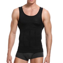 Mens Body Shaper Slimming Shirt Compression Vest Cooling Slim Shapewear Tank Top