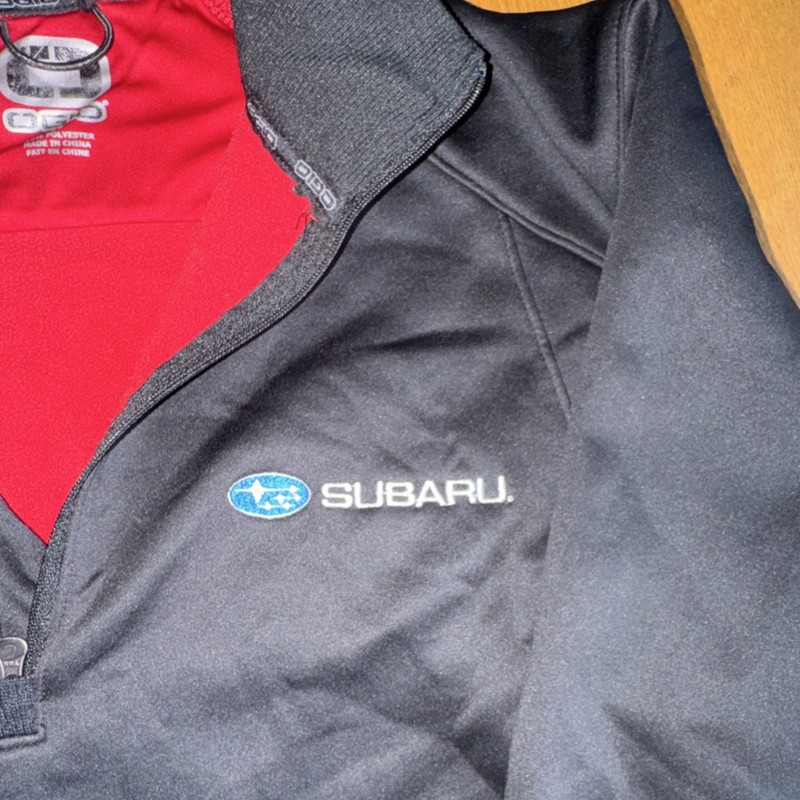OGIO Subaru Men's S Black 1/4 Zip Pullover 100% Polyester Activewear gallery