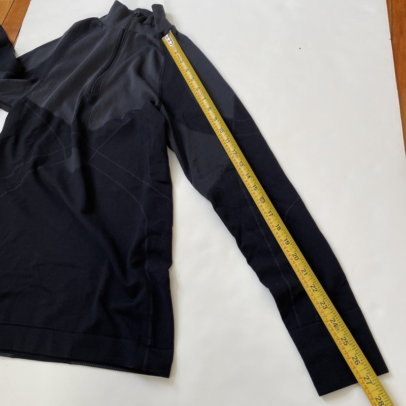 Craft Active Intensity 1/4 Zip Long Sleeve Black Gym Compression Top Sz L gallery