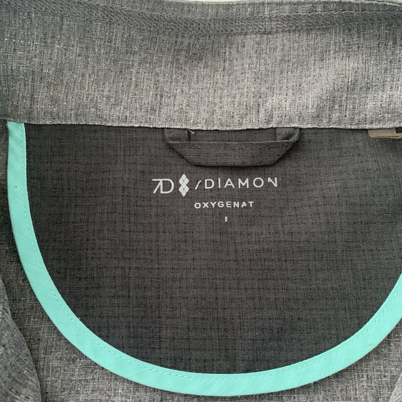 7 Diamonds Oxygenate Mens XL Grey 1/4 Zip Pullover Anti-Odor Quick Dry Stretch gallery