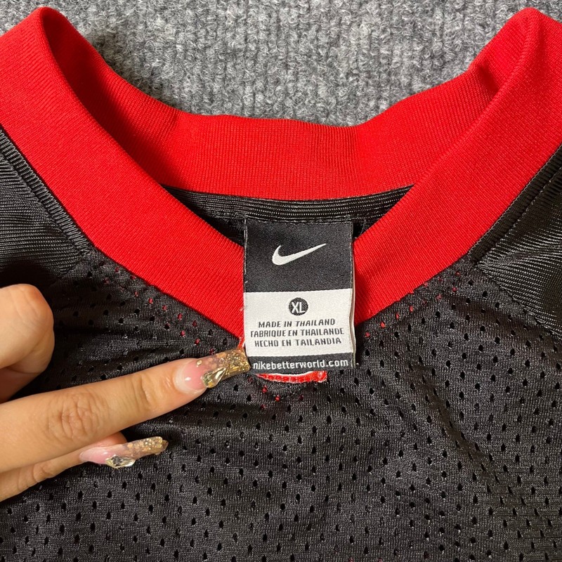 Nike Football Jersey Mens XL Black Georgia Bulldogs #11 Mesh V-Neck Athletic Fit gallery