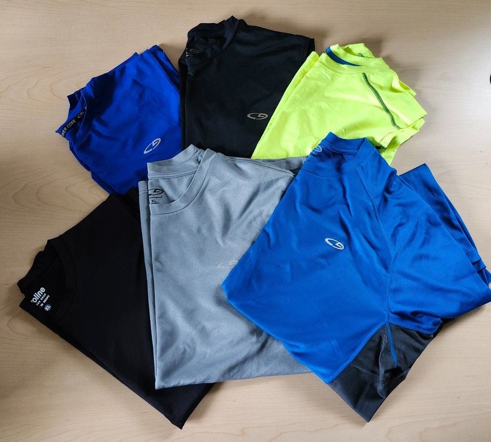6 Piece Men's Workout - Exercise - Tank Tops and Shirts - Athletic Bundle