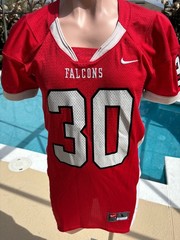Vintage Red Nike Team Falcons #30 heavy mesh Jersey Mens M/L Tall Slim