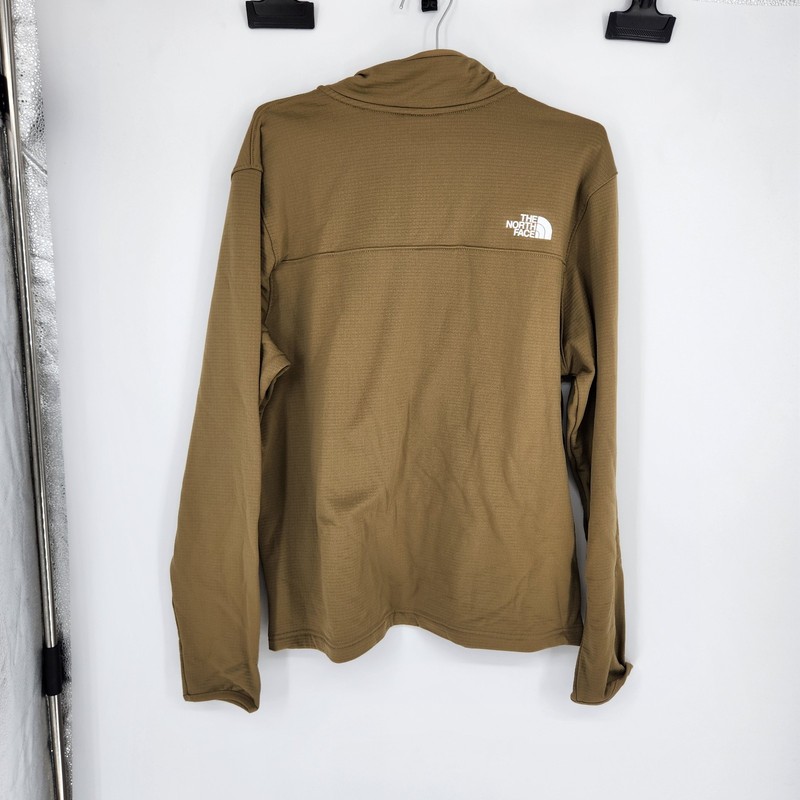 The North Face Men’s Cedar Trail Grid Fleece 1/4 Zip Forest Olive Large gallery