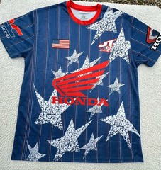 Honda Motocross JT Racing/USA World Cup 26 Collaboration Jersey, XL, Blue/ Red