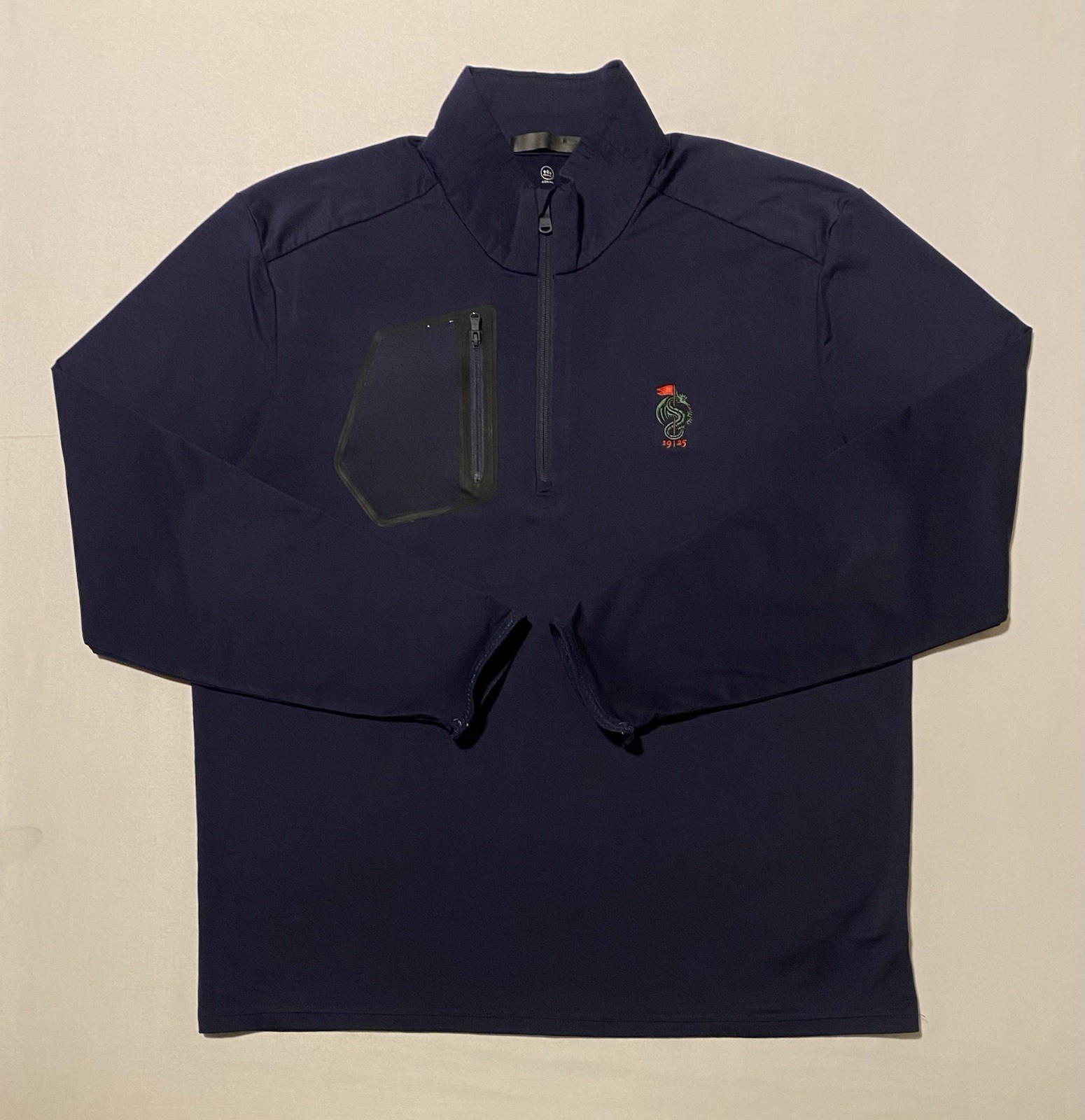 RLX Wicking Monterey Peninsula Golf Club Navy 1/4 Zip Men’s Pullover Size L gallery