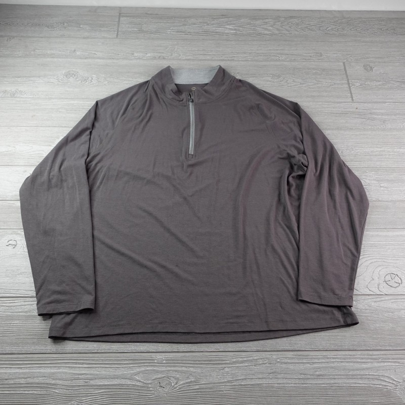 Free Fly 1/4 Zip Pullover Bamboo Stretch Men's Size XXXL 3XL Gray Fishing gallery