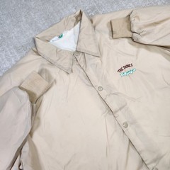 Vintage 70s 80s Golf Jacket Men Large USA Made The Dunes Tupfer Snap Front