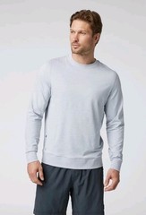 Vuori Ponto Performance Crew Neck Top Men’s M Heather Grey DreamKnit Lightweight