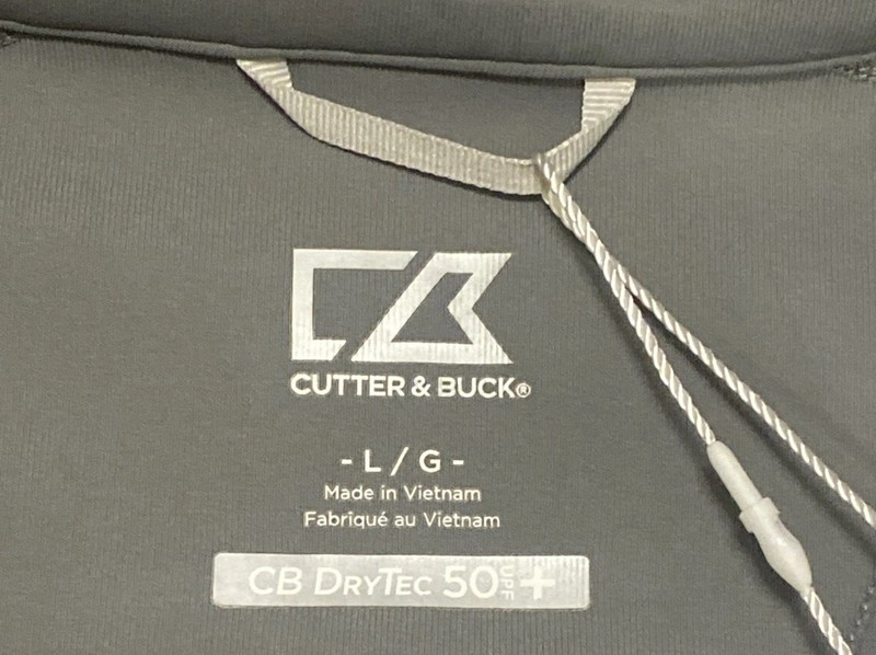 Cutter & Buck Traverse Quarter Zip Pullover Men's Large Gray NWT Golf CB DryTec gallery