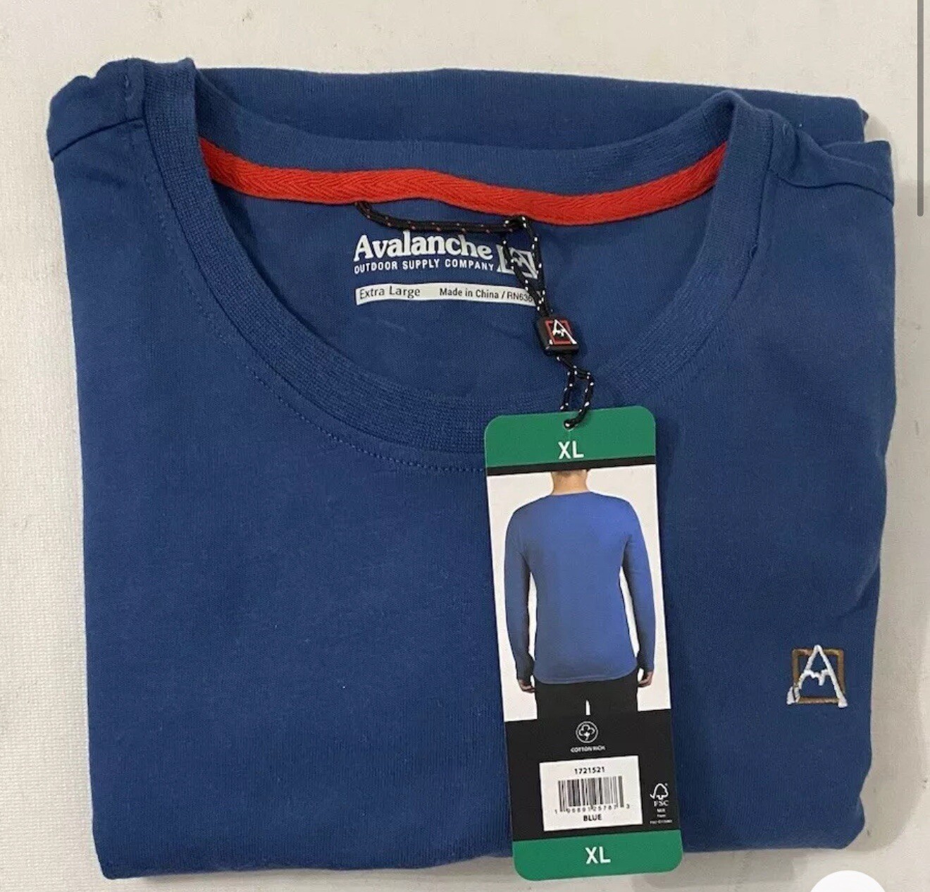 Avalanche Outdoor Supply Co Men's Relaxed Fit Sweatshirt, Blue, Size XL gallery