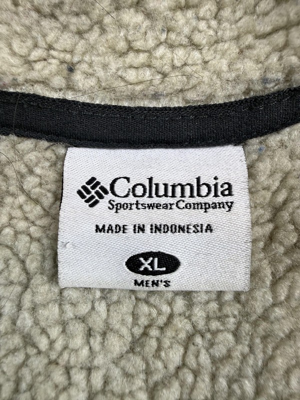 Columbia Pullover Mens XL Gray Fleece Quarter Zip Sherpa Lined Hiking Top gallery