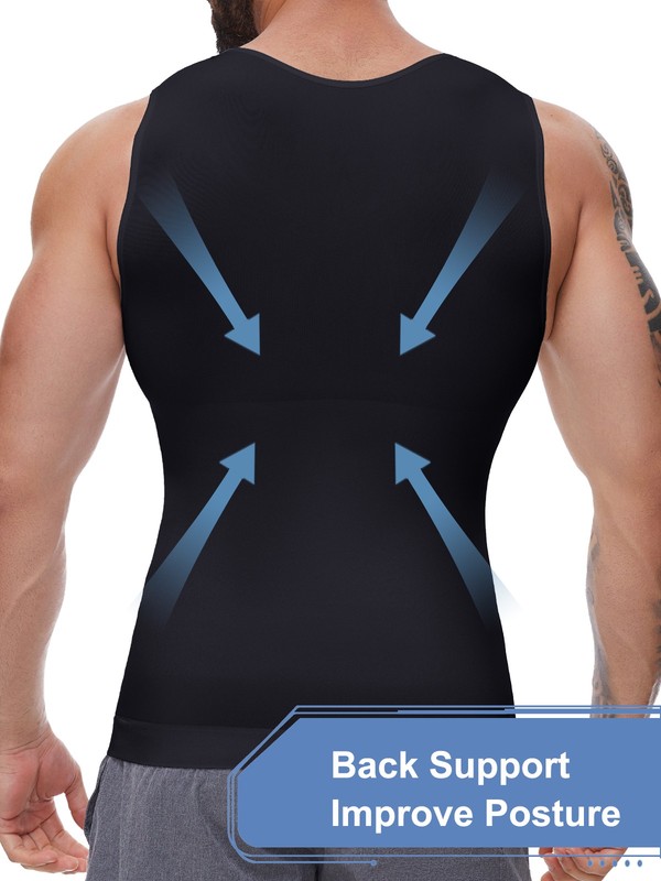Shapertop for Men Slimming Tank Compression Shirt Men Tummy Control Tank 1-3 PCS gallery