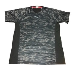 Puma DryCELL Athletic Shirt Mens L 52/54 Black Gray Camo Performance Tee