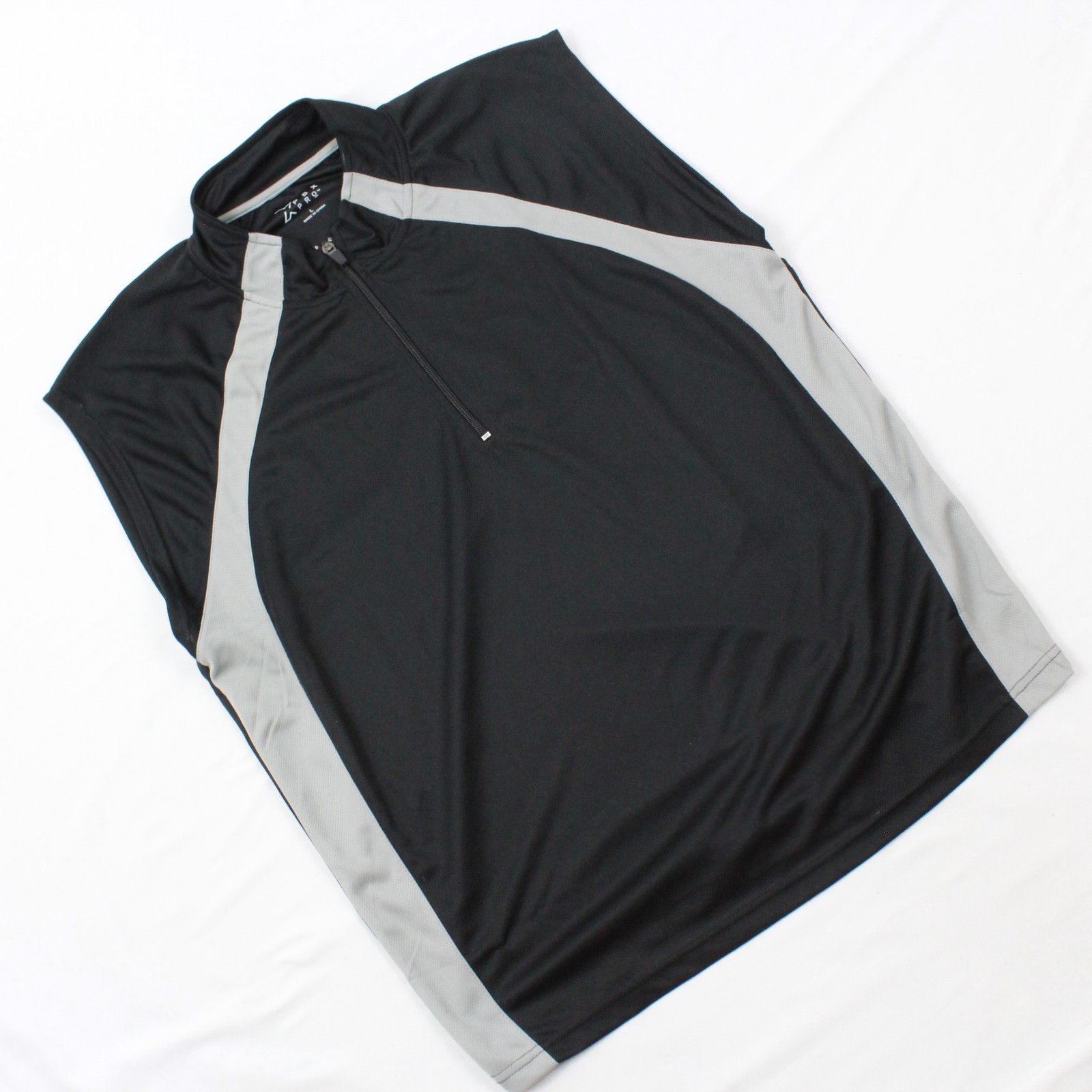 PBX PROP Athletic 1/2 Zip Sleeveless Gym Shirt Size Large Boating Tank Lake Time gallery