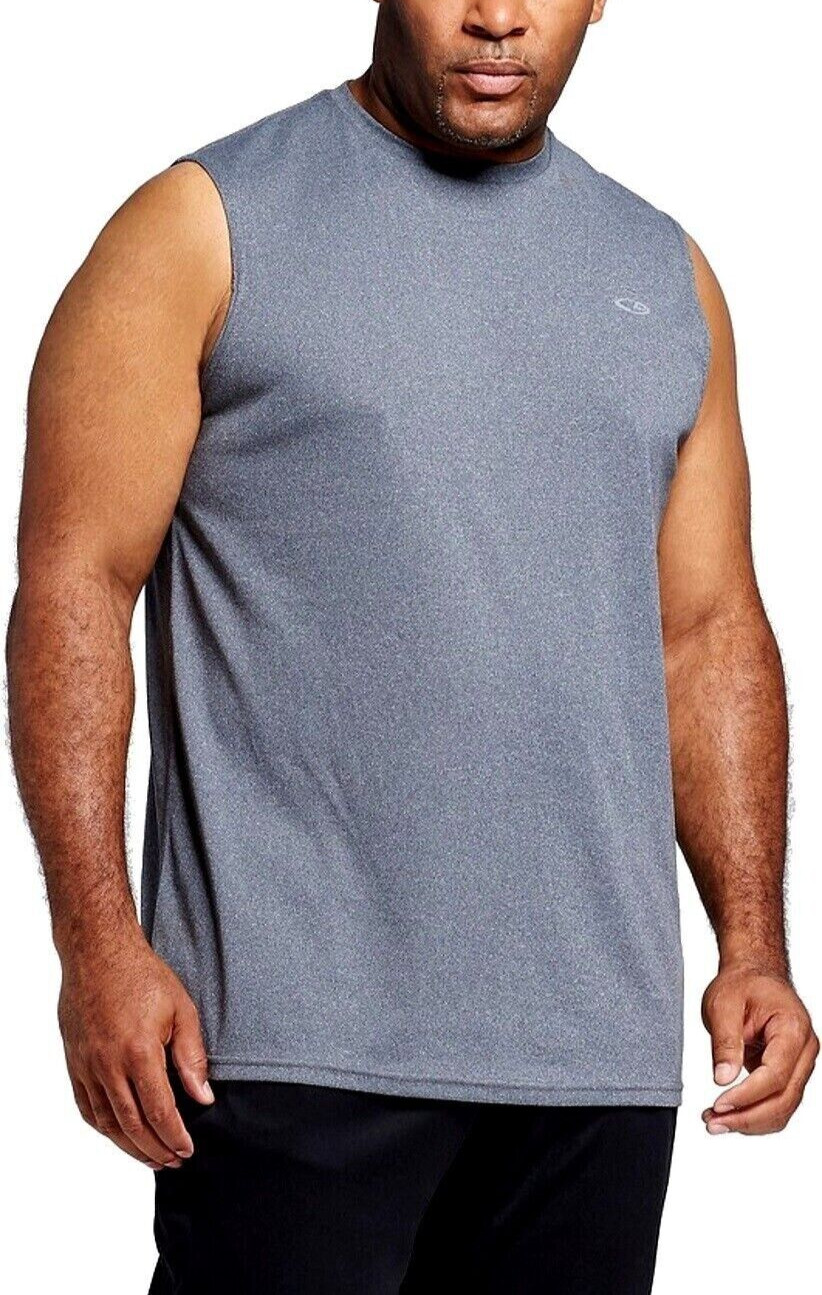 C9 Champion Men's Big & Tall Tech Sleeveless Shirt Charcoal Heather Pick Size gallery